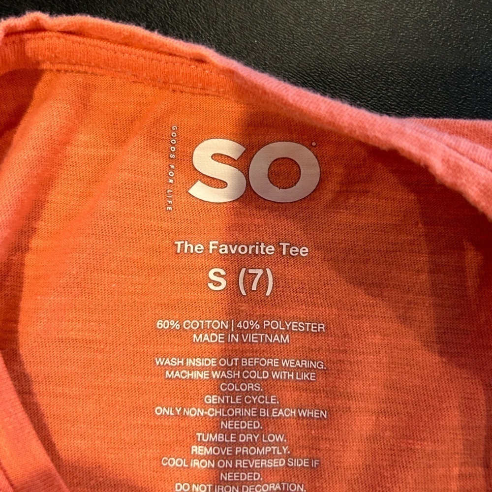 D13.14 SO Girls Fox Tee Orange Fall Autumn - Picture 2 of 3